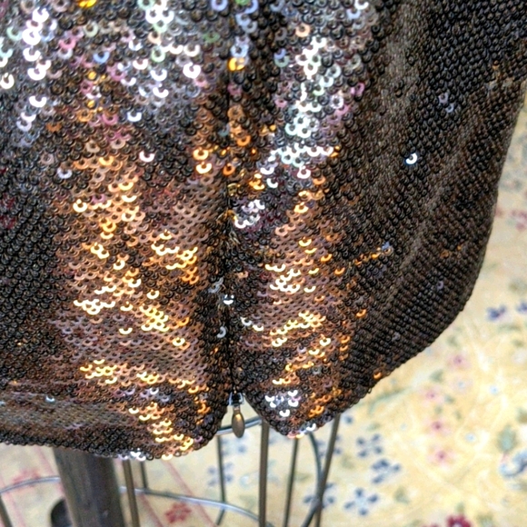 NWT Sequin Black/Gold Mini Dress, amazing for an event, Holidays and New Year - Picture 6 of 11
